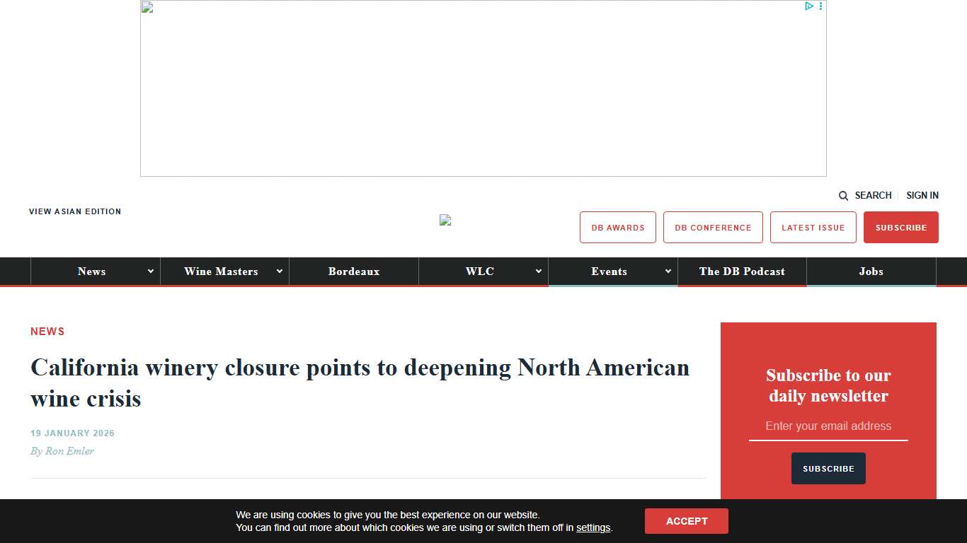 California winery closure points to deepening North American wine crisis