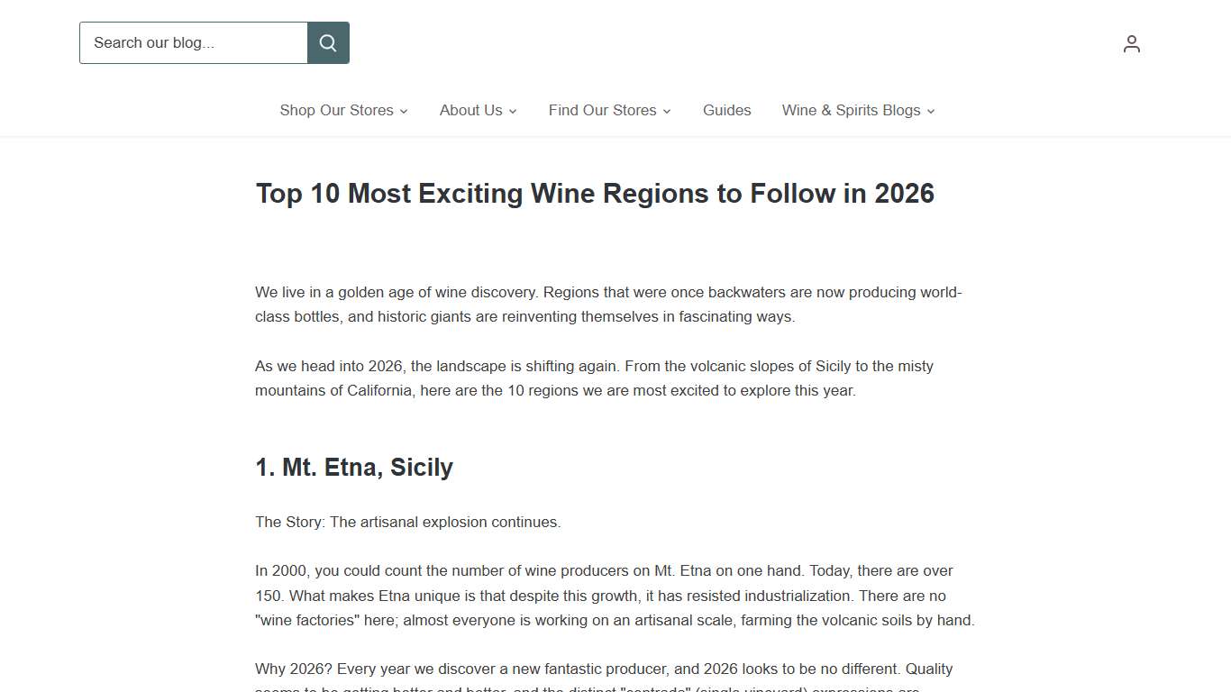 Top 10 Most Exciting Wine Regions to Follow in 2026 – Flatiron Wines & Spirits - Home