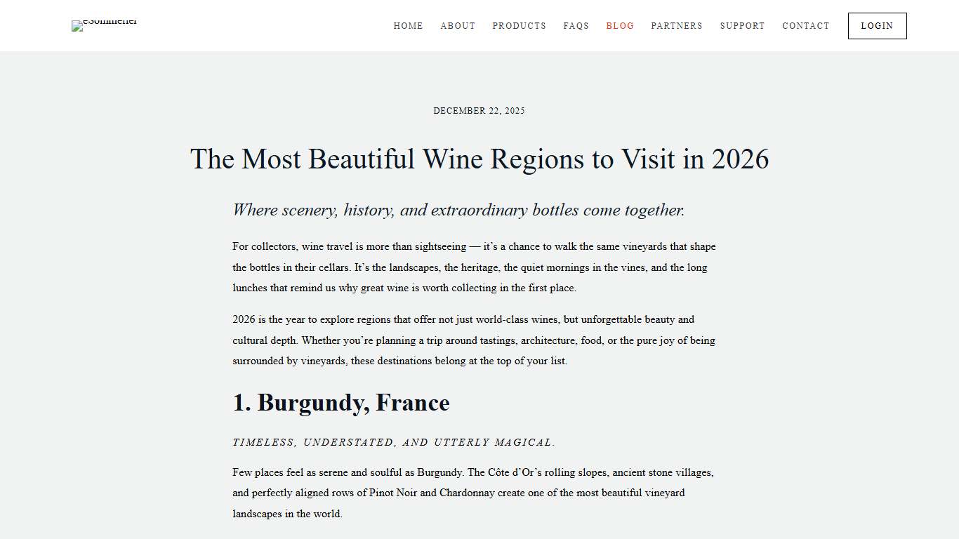 Most Beautiful Wine Regions to Visit in 2026 Collector’s Luxury Travel Guide — eSommelier
